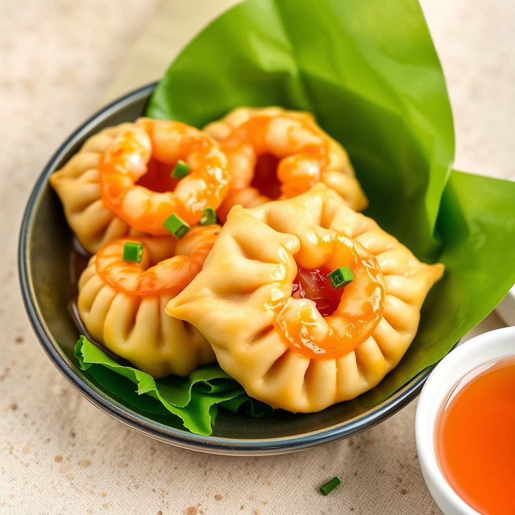 Søt- og surre rekerpuffer