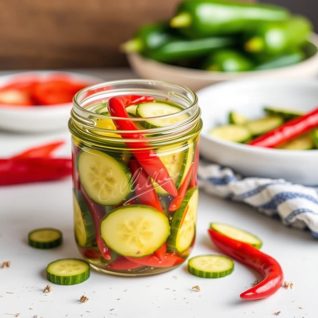 Søte chili- og agurkgurker