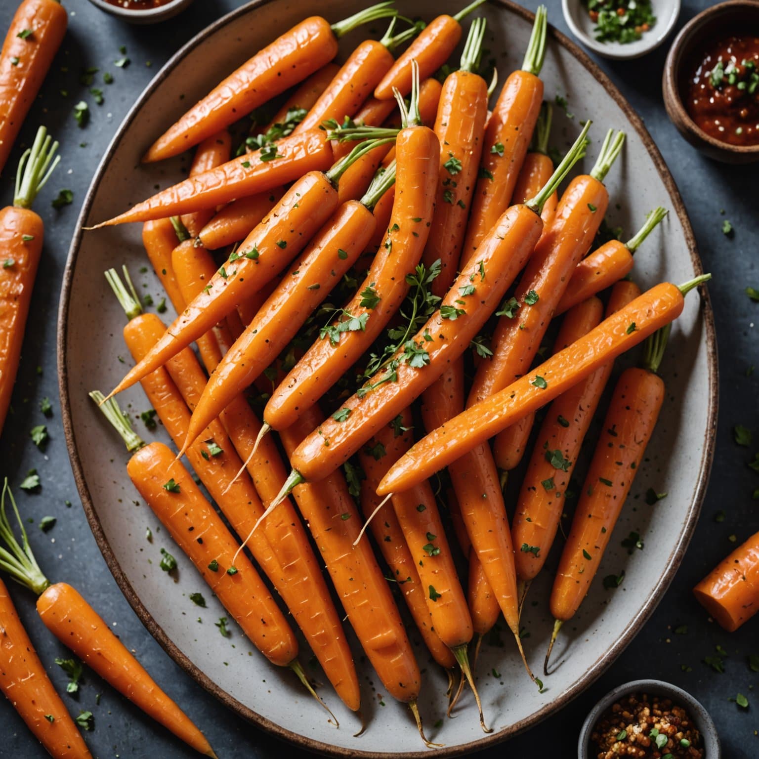 Søte og krydrede gulrøtter