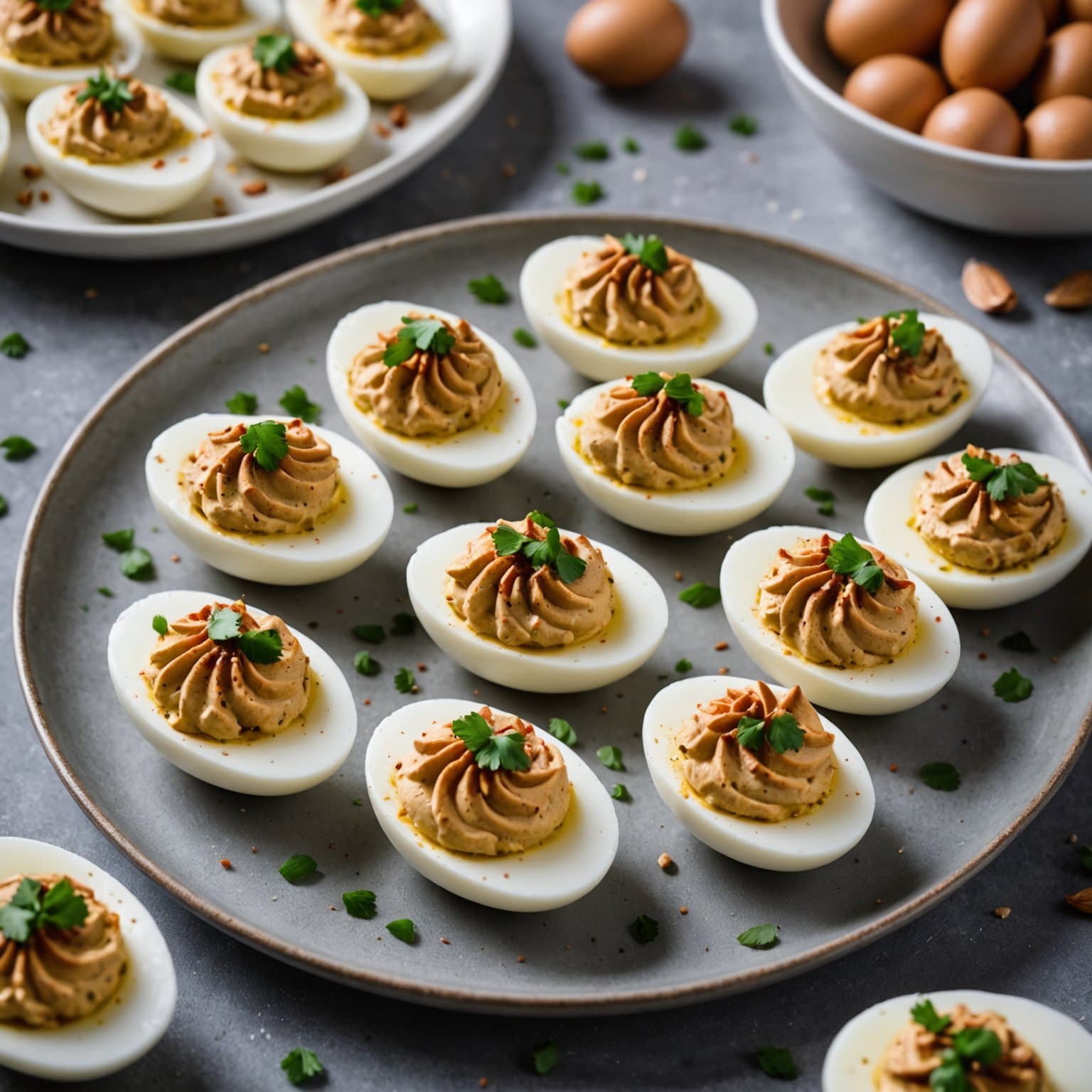 Søte og salte peanøttsmørfylte eggerøre