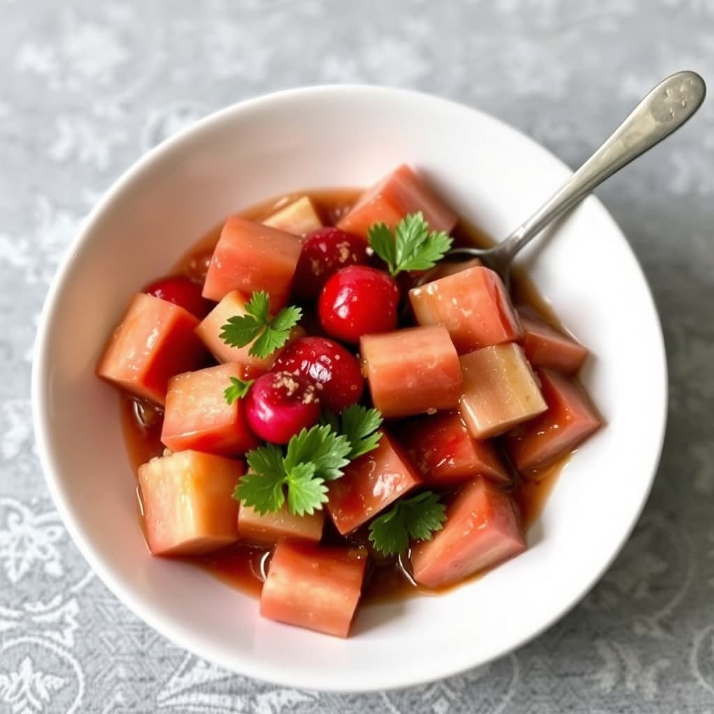 Søtt og godt kokt rabarbra