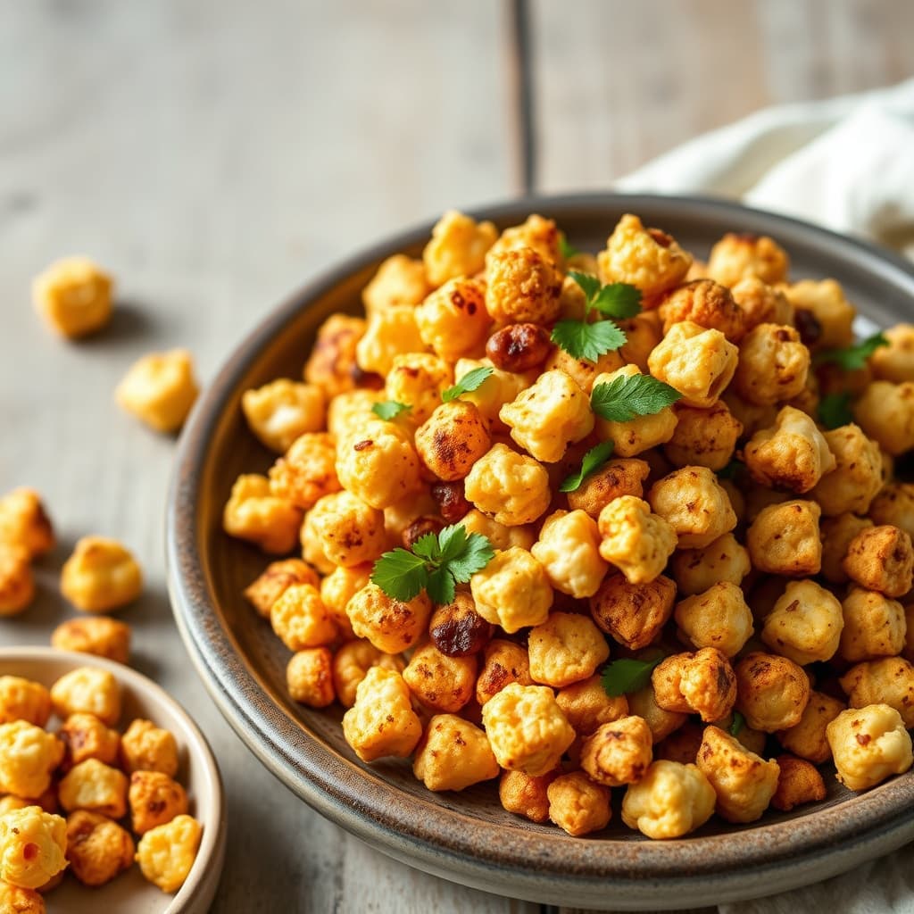 Spansk kikerter-poppkorn