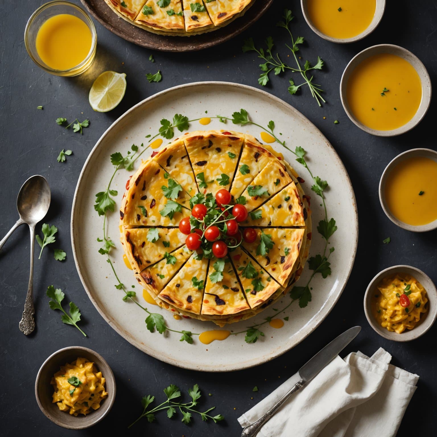 Spansk tortilla med safran-aioli