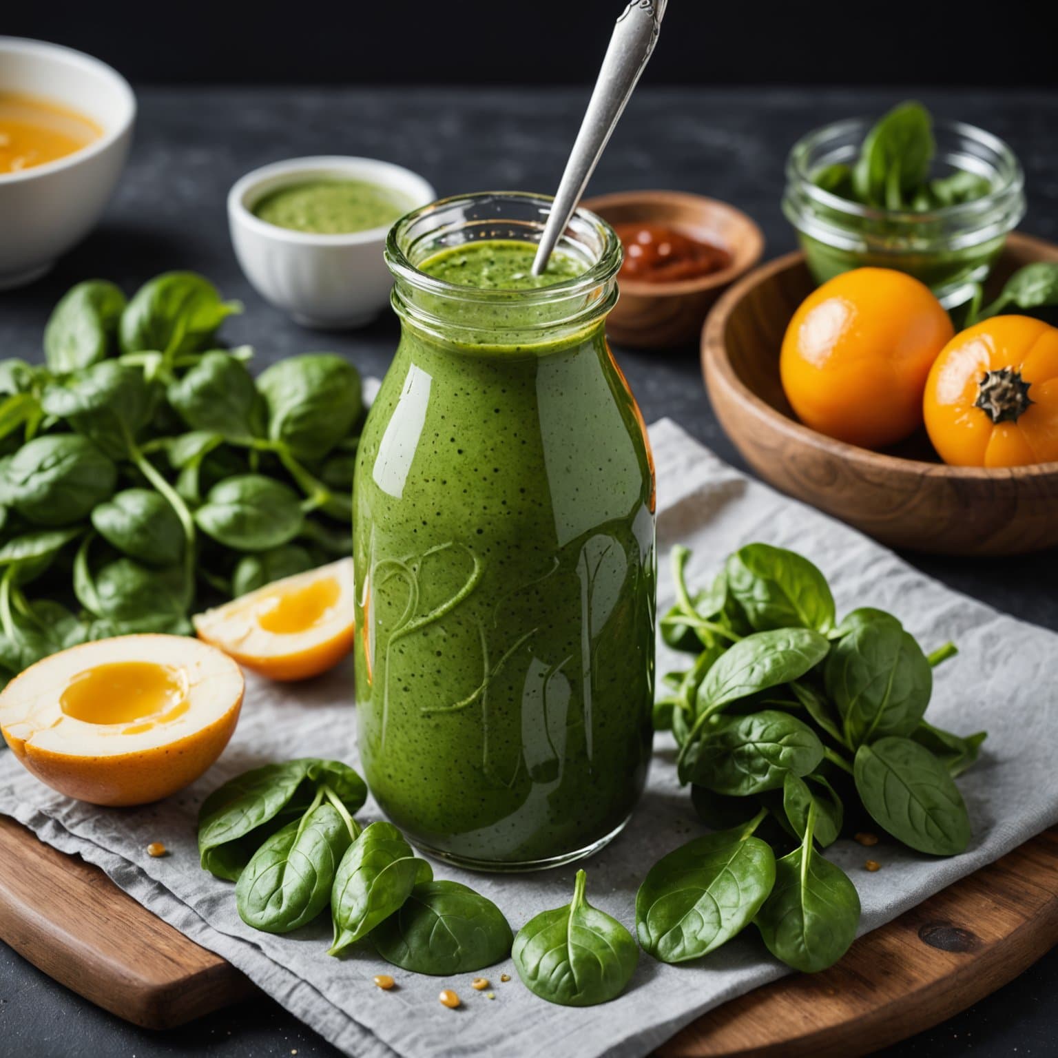 Spinat-salatdressing