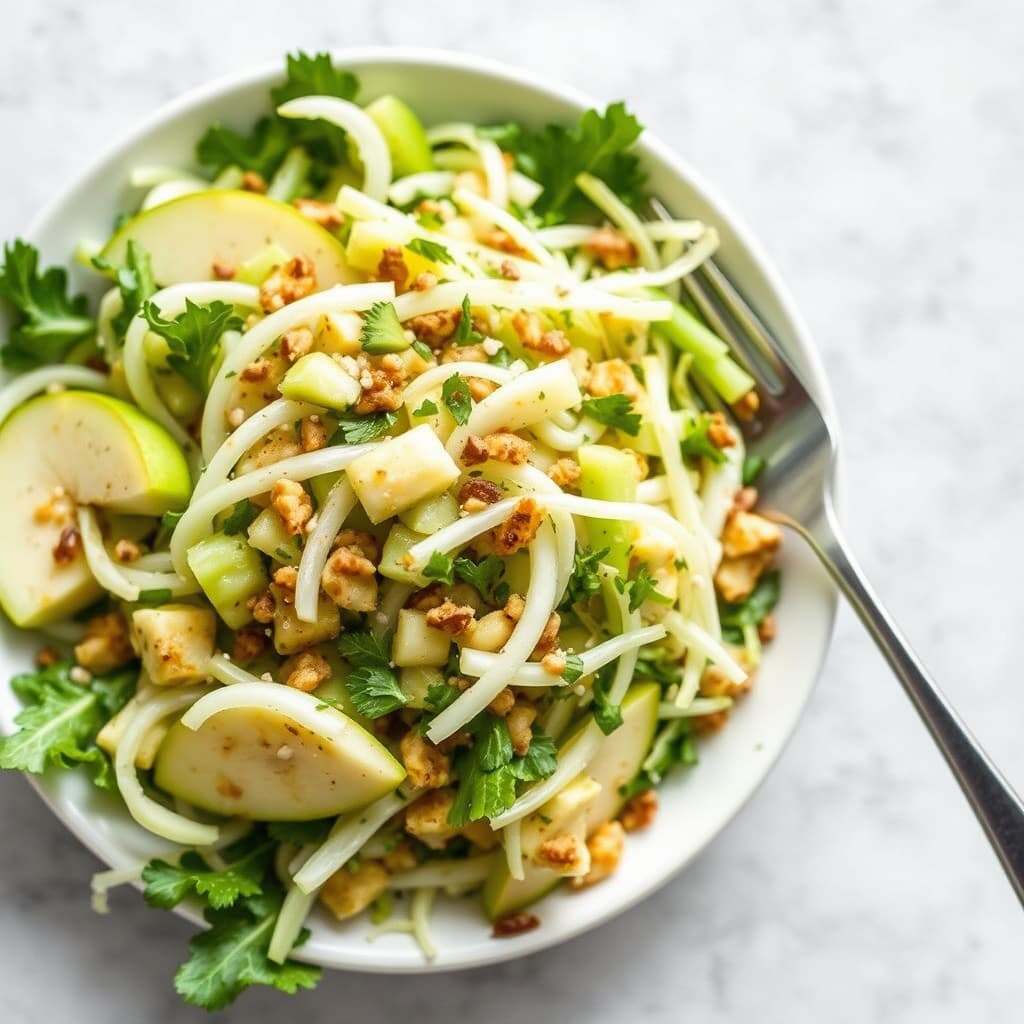 Sprø fennikelsalat med grønt eple
