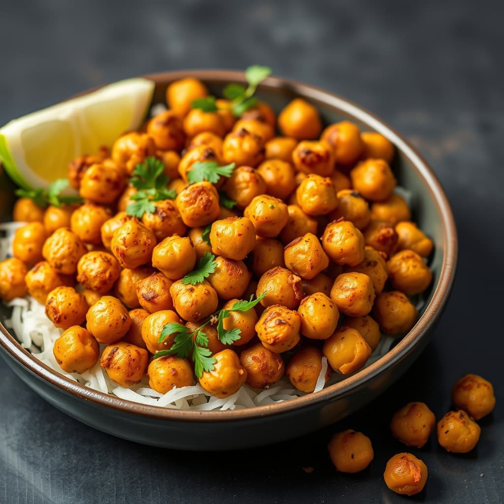 Sprø krydrede kikerter