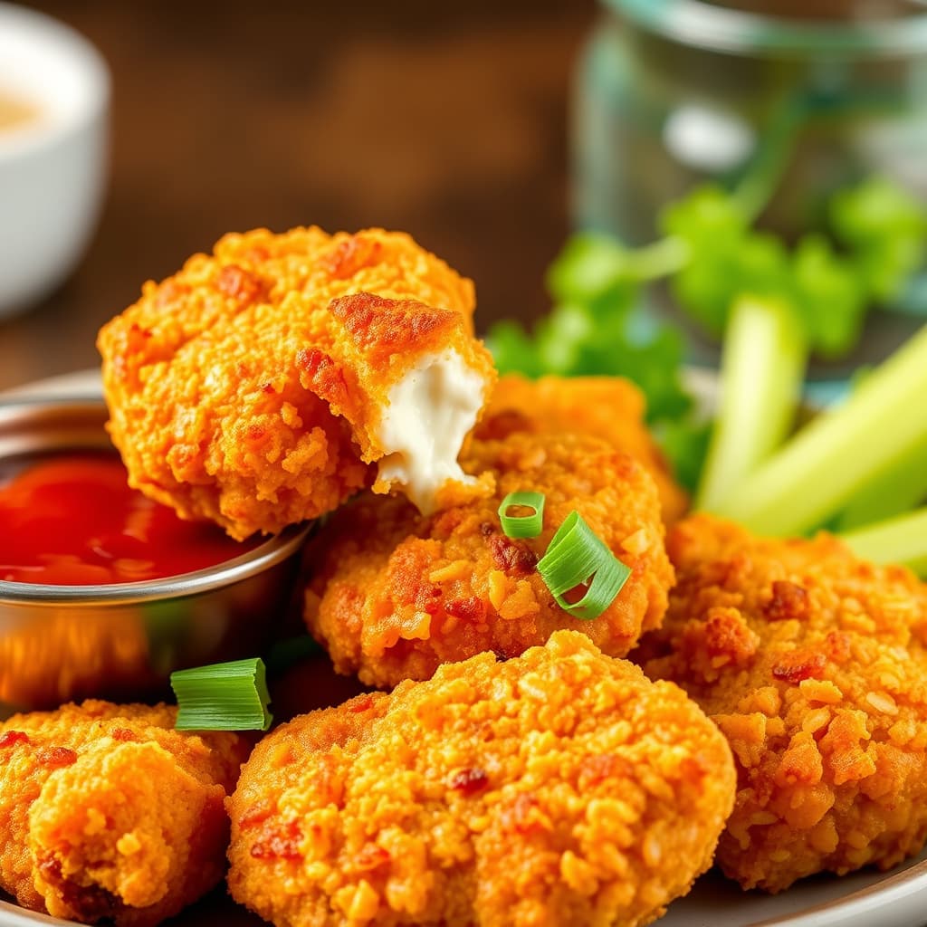 Sprø kyllingnuggets