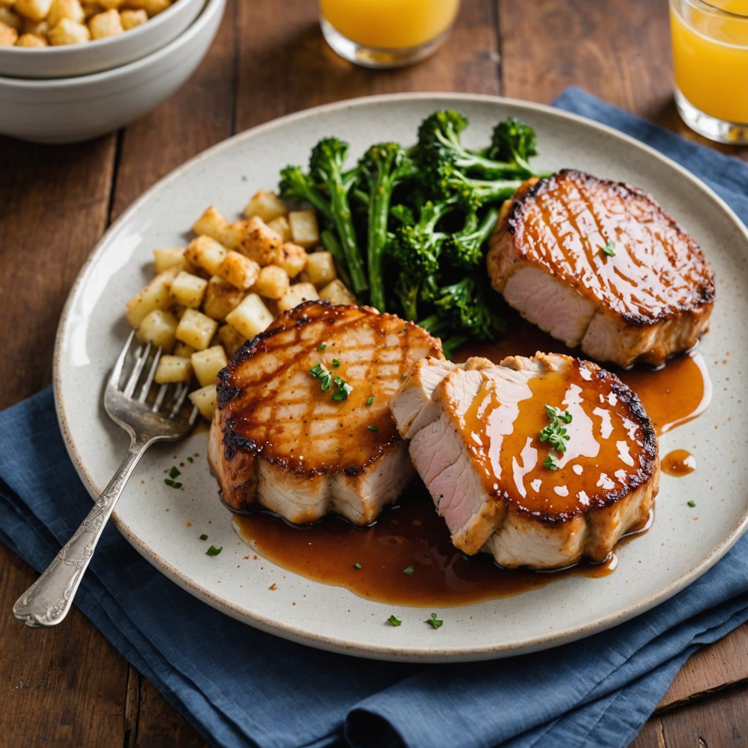 Sprø svinekoteletter