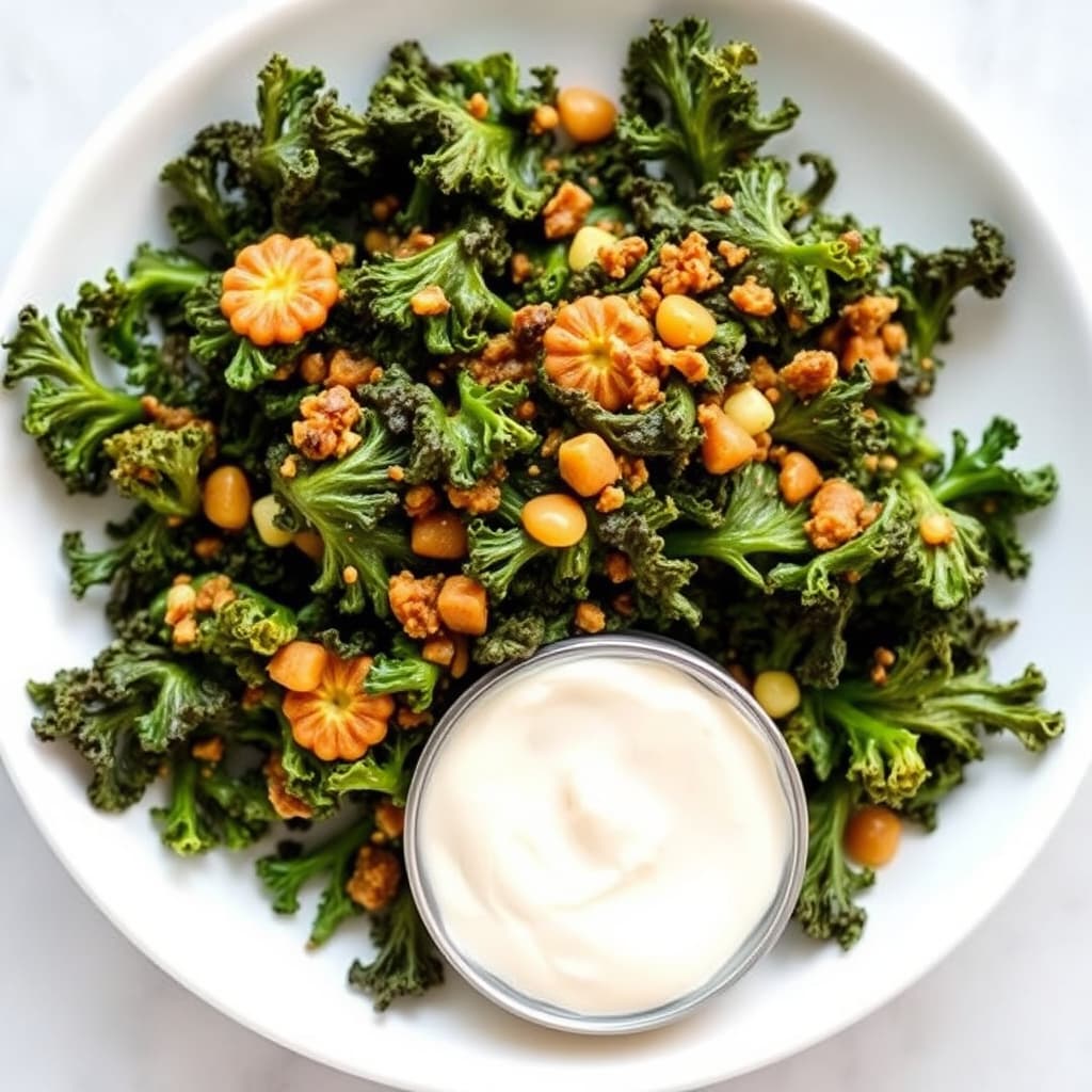 Sprøtt grøntkål "chips"