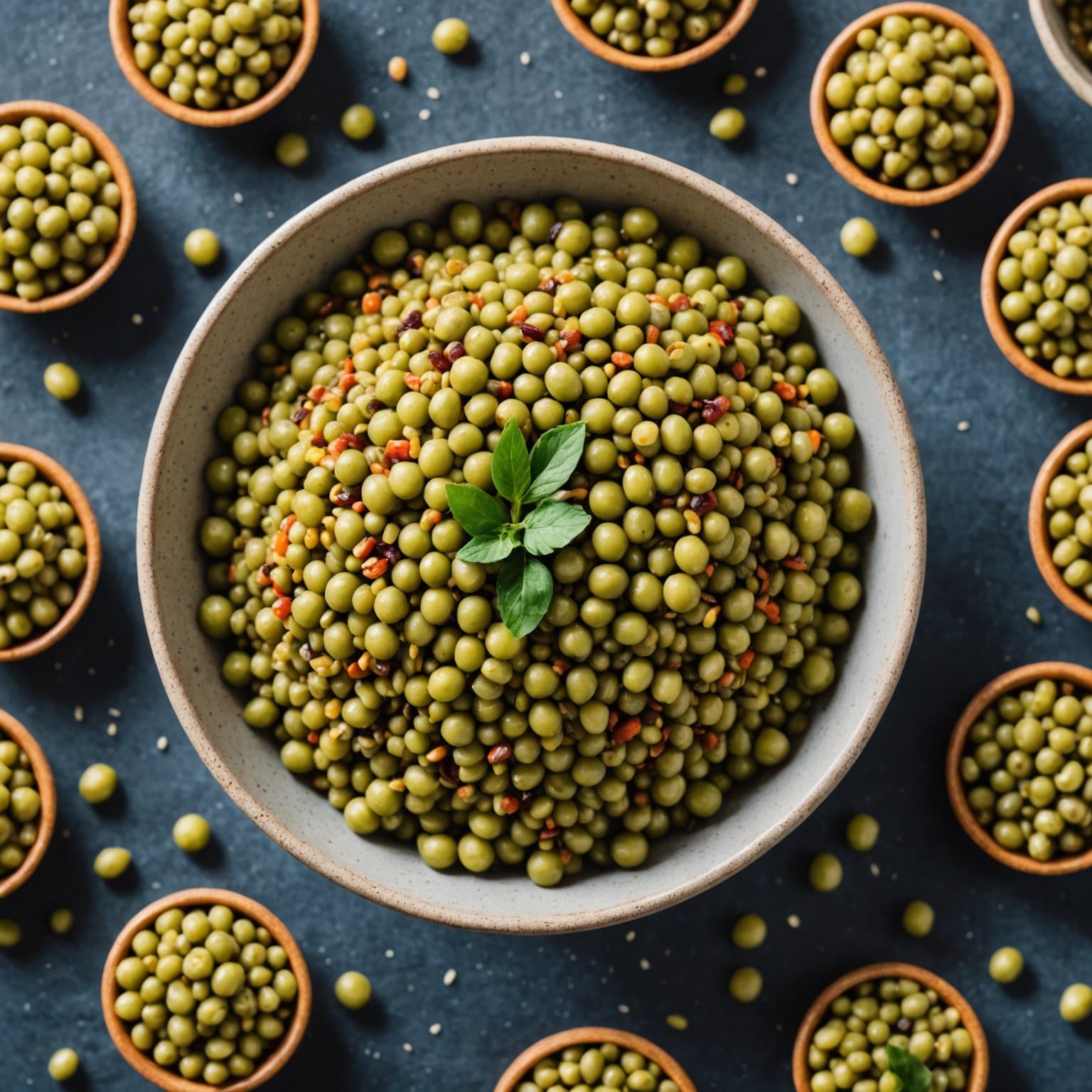 Sprøtt mungbønnsnacks