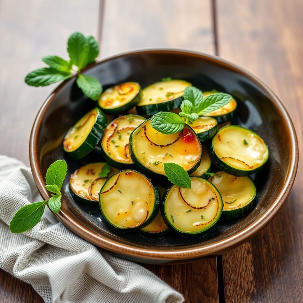 Squash med eddik og mynte