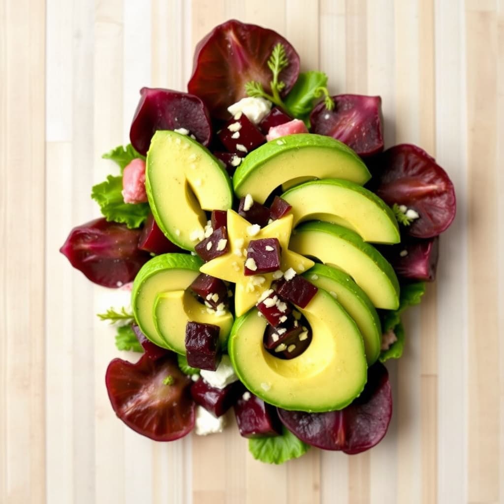 Star Salad: Blandet rødbeter og avokado