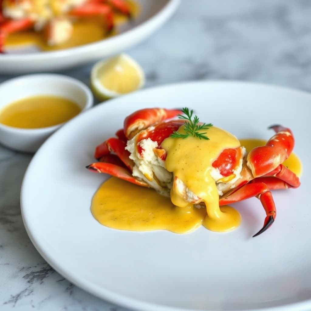 Steinbiter med sennepssaus