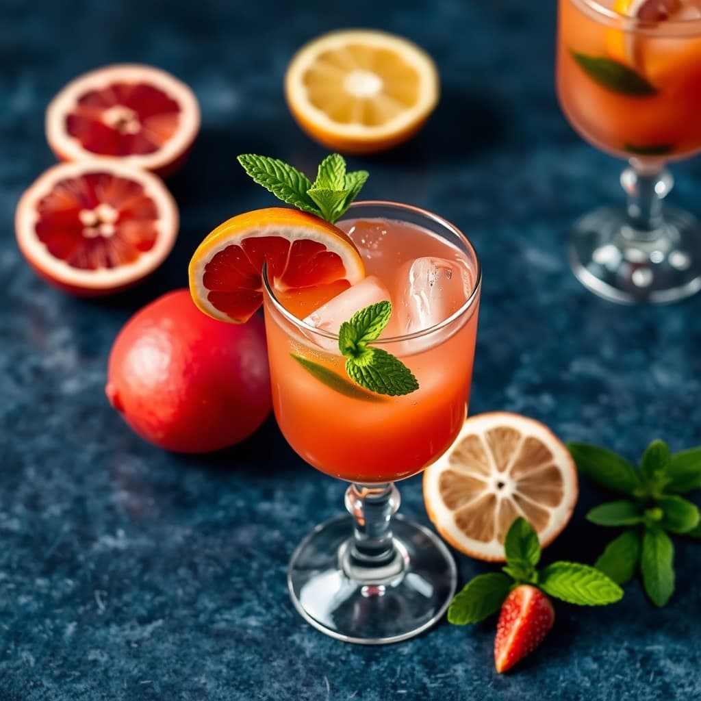 Steinfrukt og Mint Julep