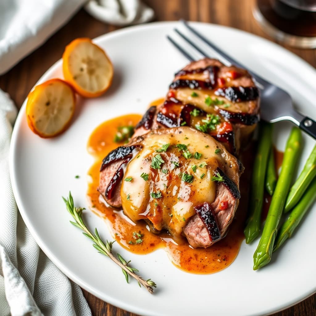 Stekt kalvetylling "Saltimbocca"