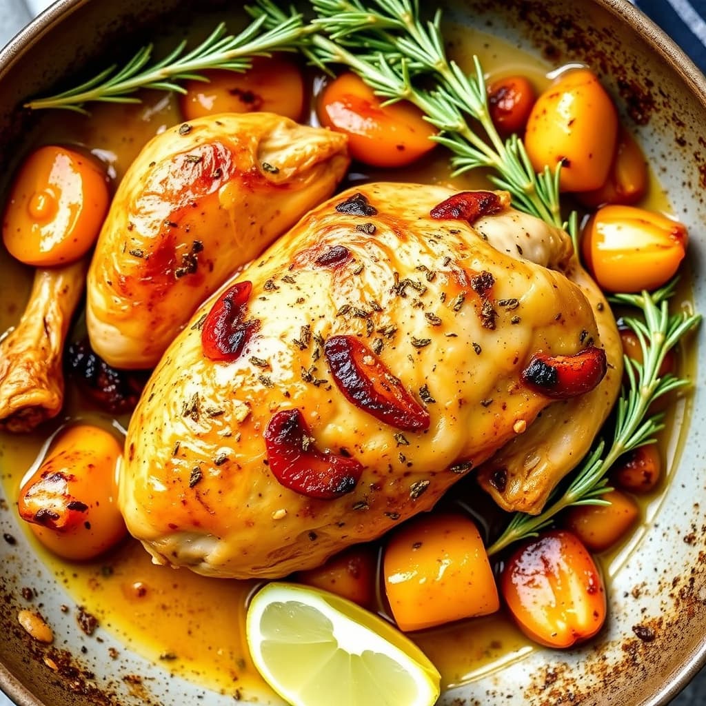 Stekt kylling med sennep og estragon