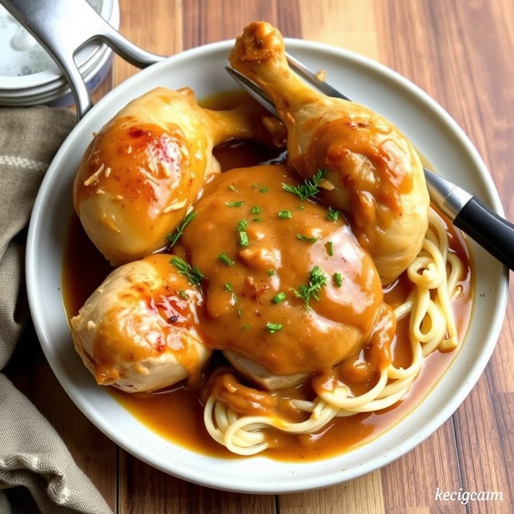 Stekt kylling med stekesjy