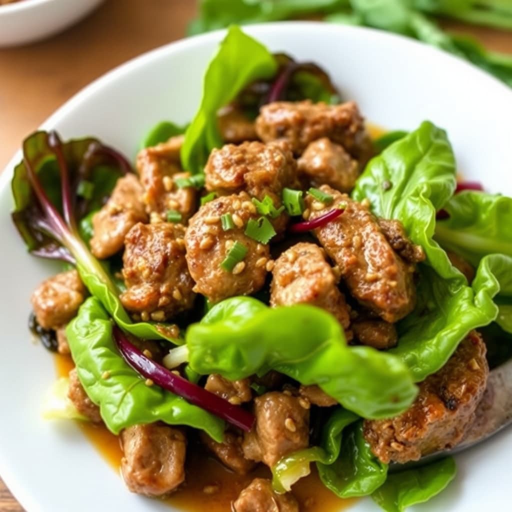 Stekt lam i radicchialøv