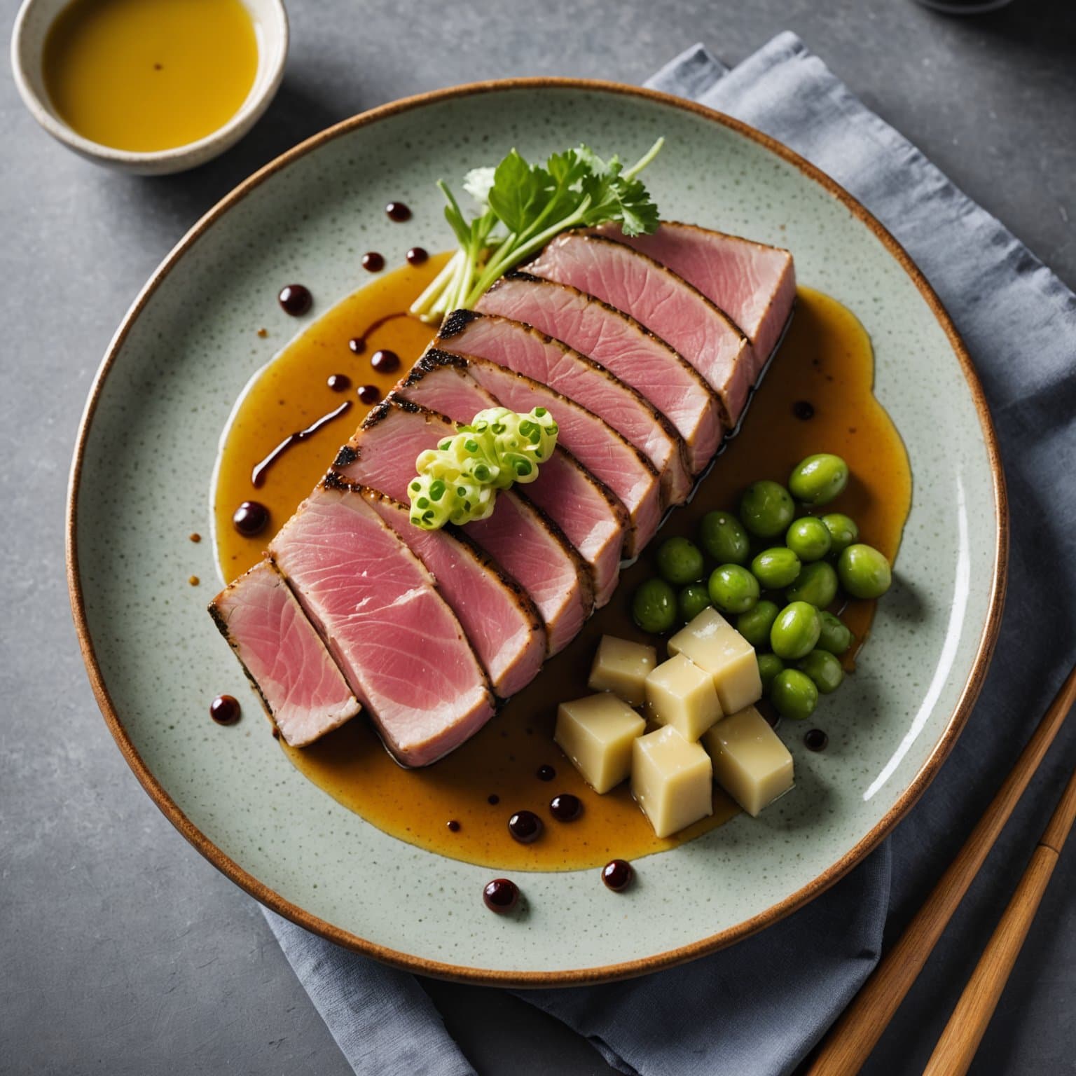 Stekt tunfisk med wasabismørsaus