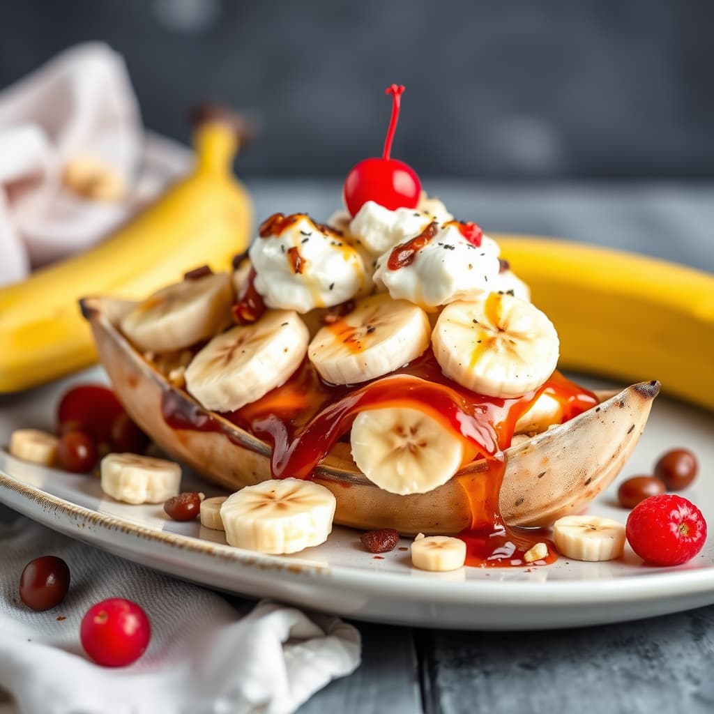 Stekte banansplitter