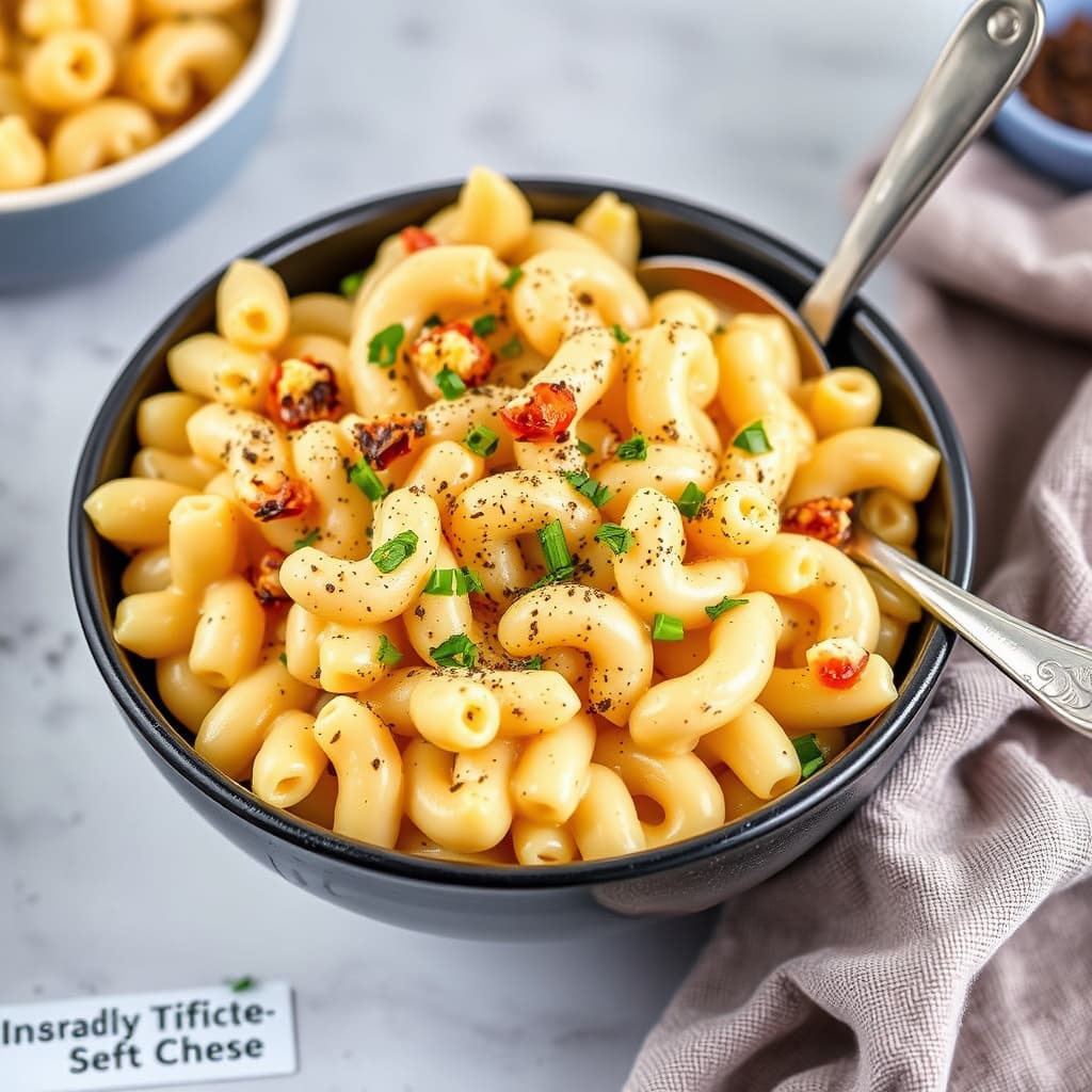 Stilig makaronigryte med ost