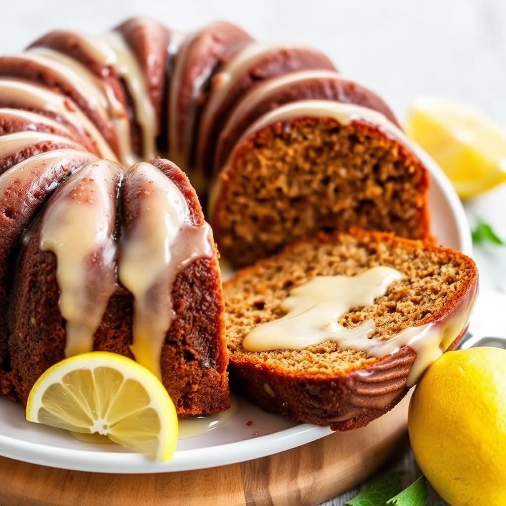 Stout krydret kake med sitronglasur