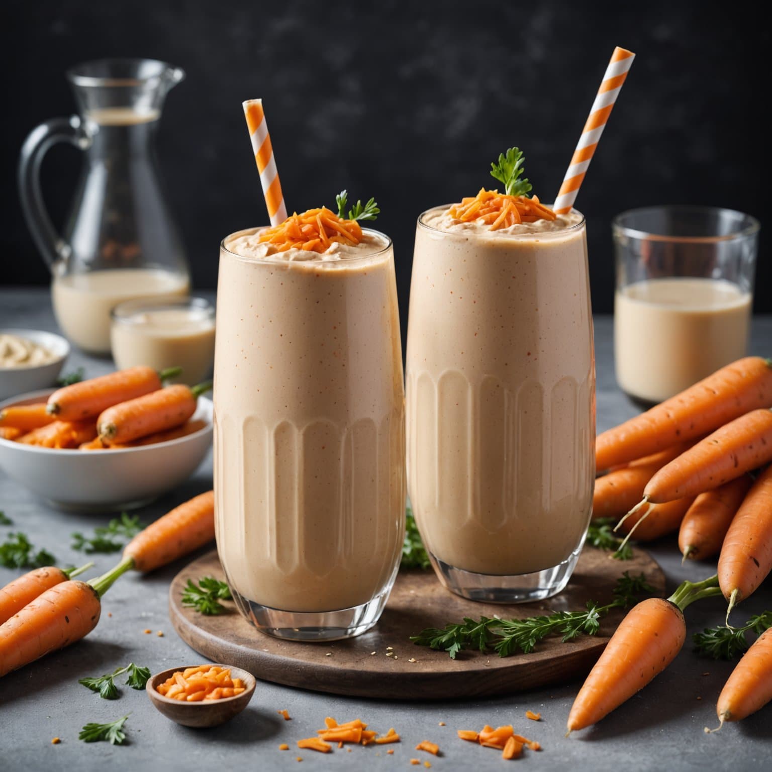Sunn gulrotmelkshake