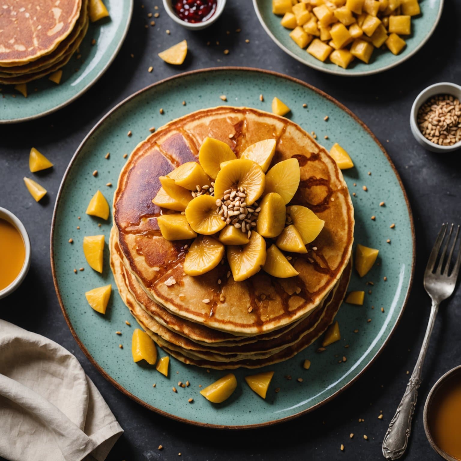 Sunn jackfruit-pannekake