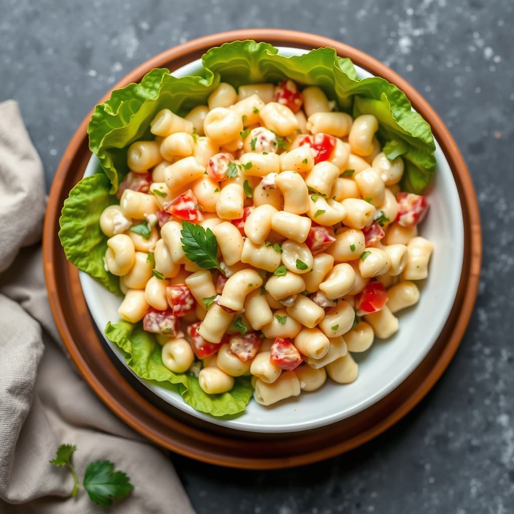Sunnere klassisk makaronisalat