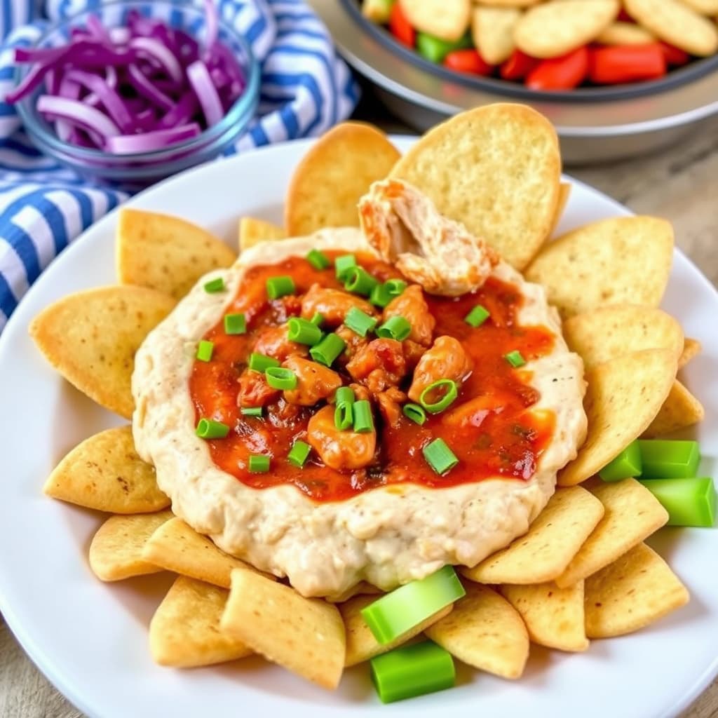 Sunnys BBQ-kylling- og pepperonidip