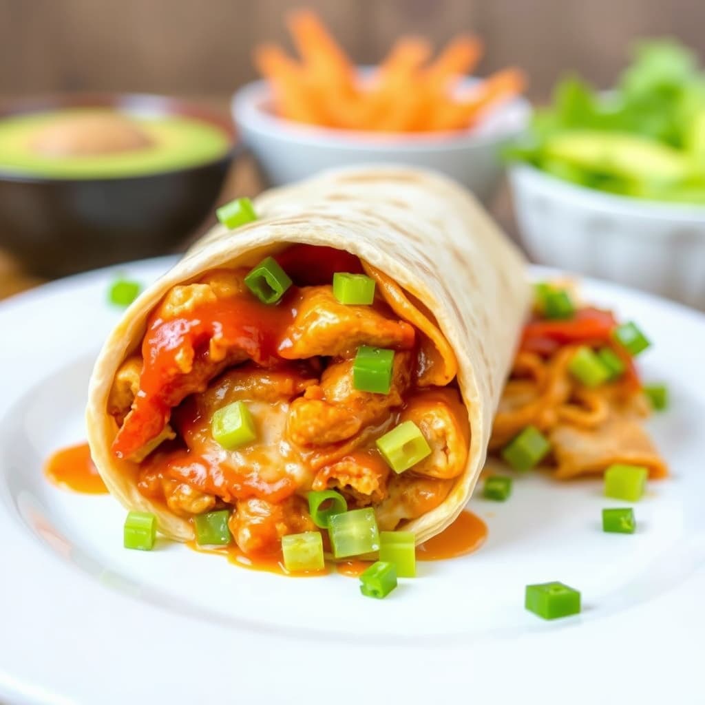 Sunnys honning- og chipotlekylling våtburrito