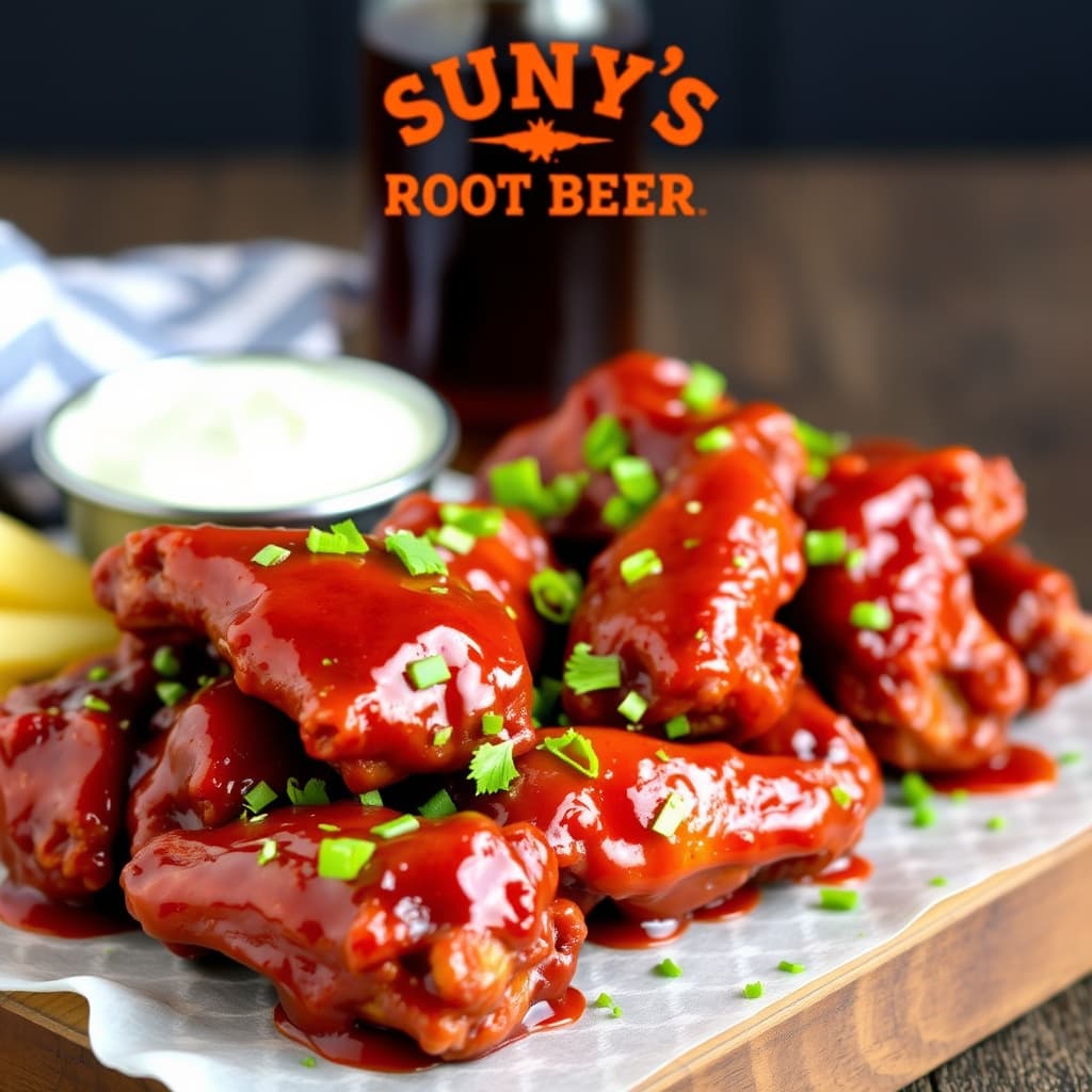 Sunny's Root Beer BBQ Wings