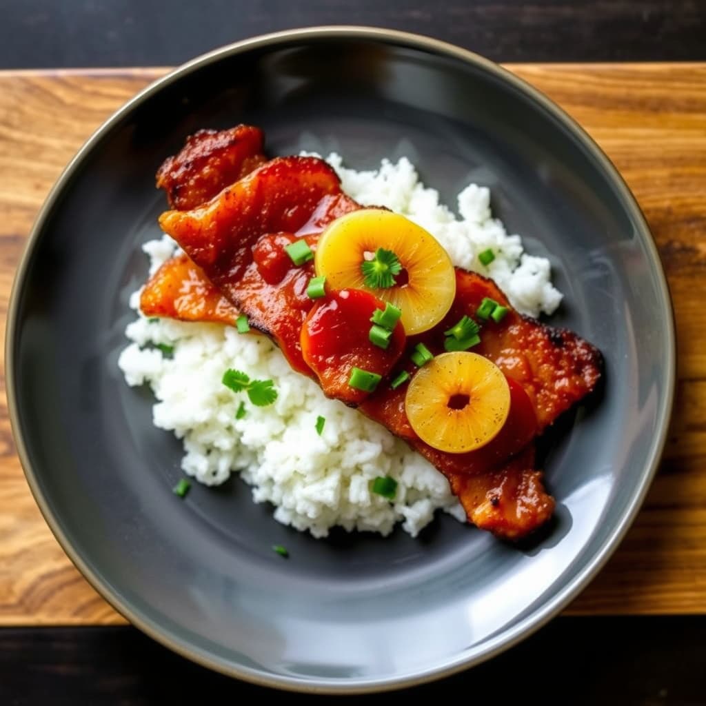 Sunny's sambal og ananasglasert bacon