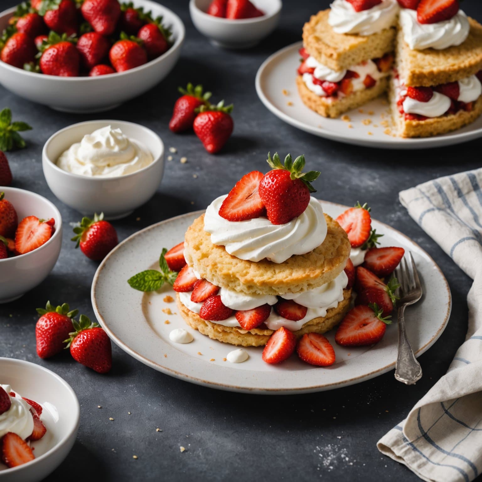 Super-enkel jordbærshortcake