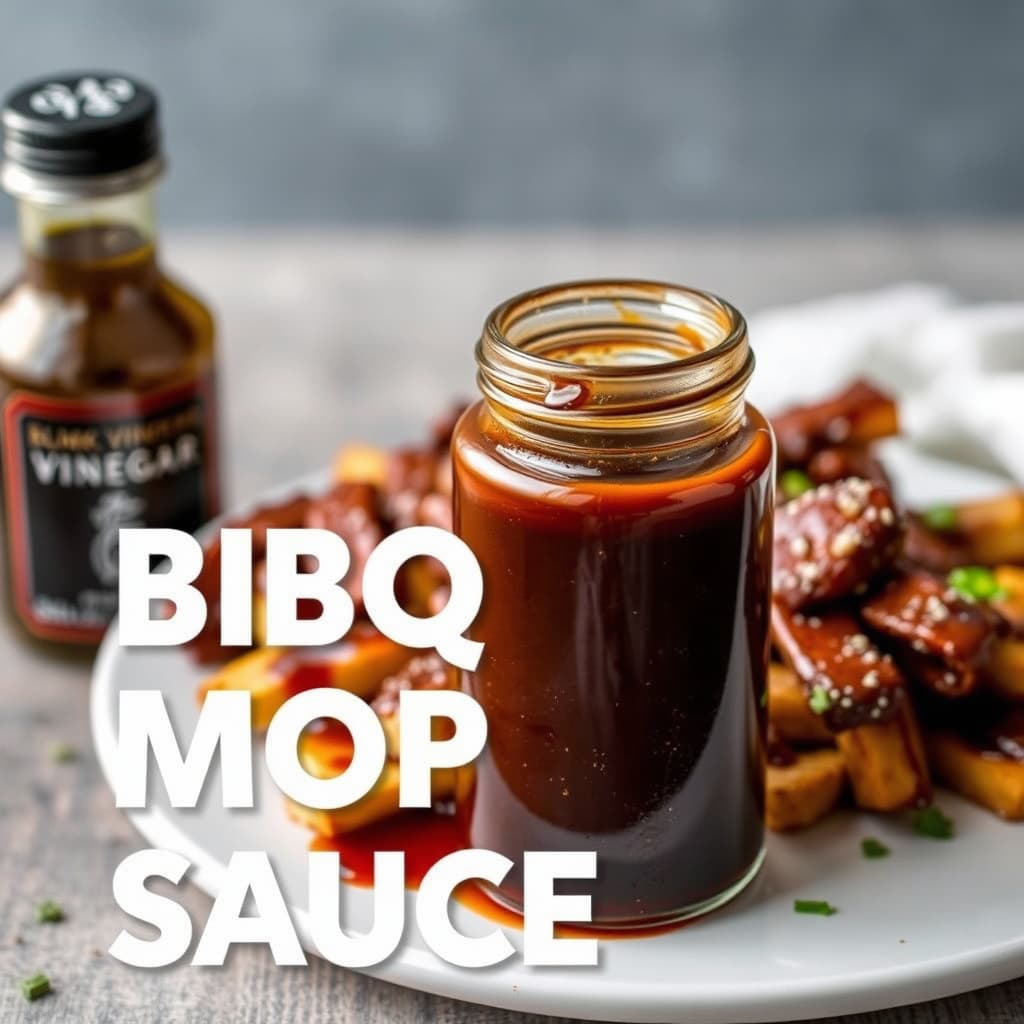 Svart pepper-eddik BBQ-moppesaus