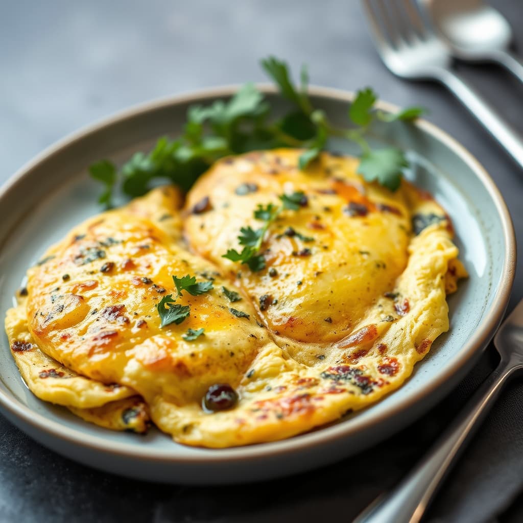 Svart trøffelomelett