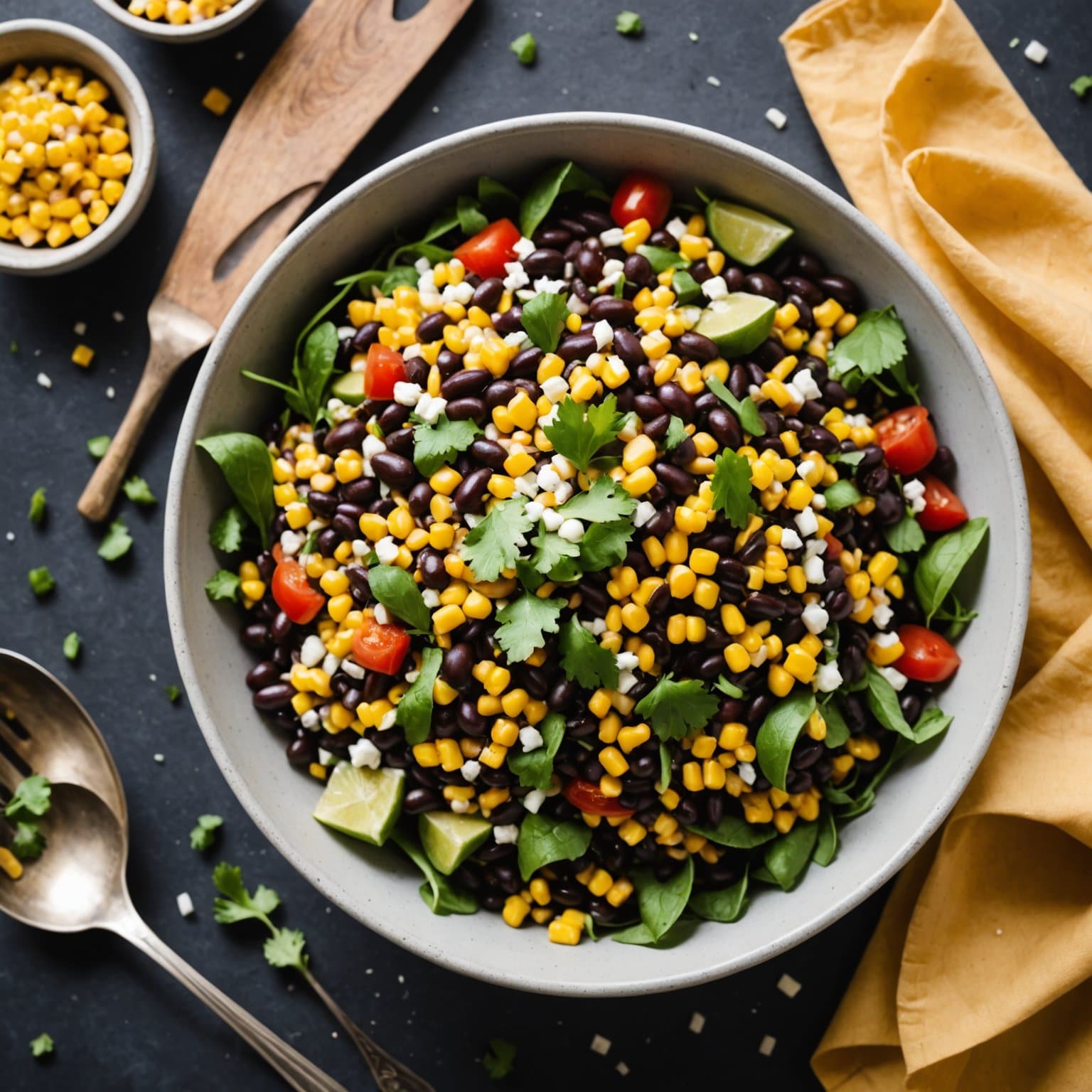 Svartbønne- og maisalat II
