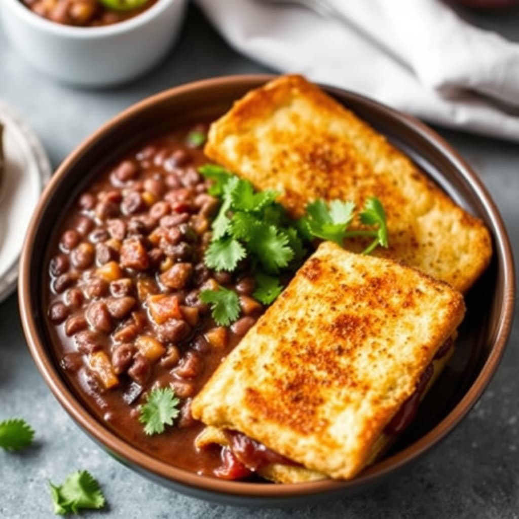 Svartbønnesuppe og sørvestlige Monte Cristo-smørbrød