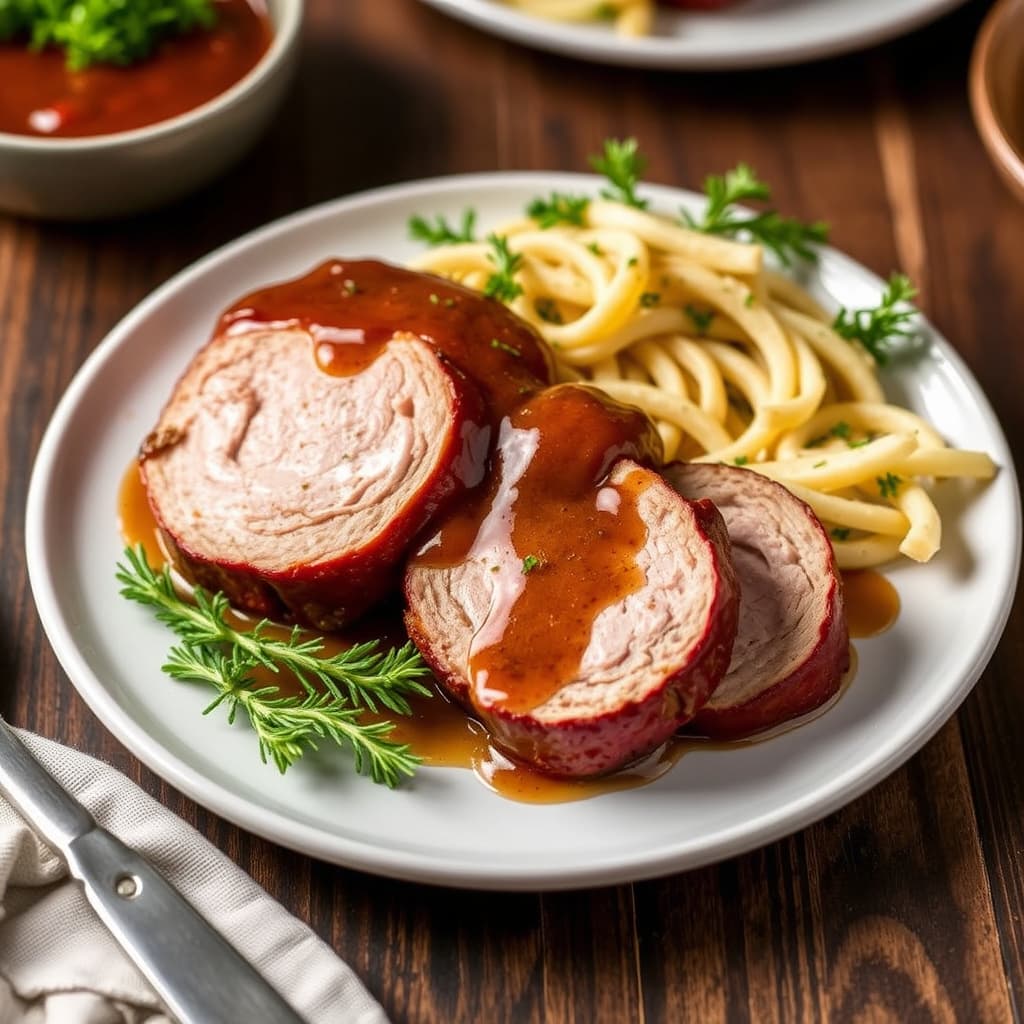 Svinefilet med Dijon-saus