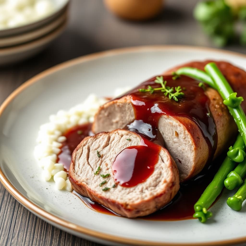 Svinefilet med portvinsaus