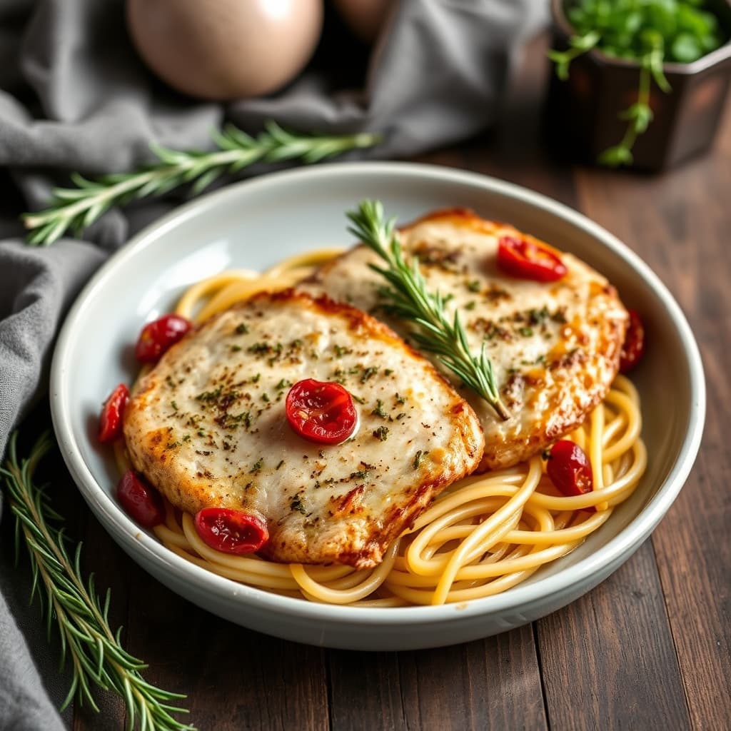 Svinefilet med soltørkede tomater og rosmarin