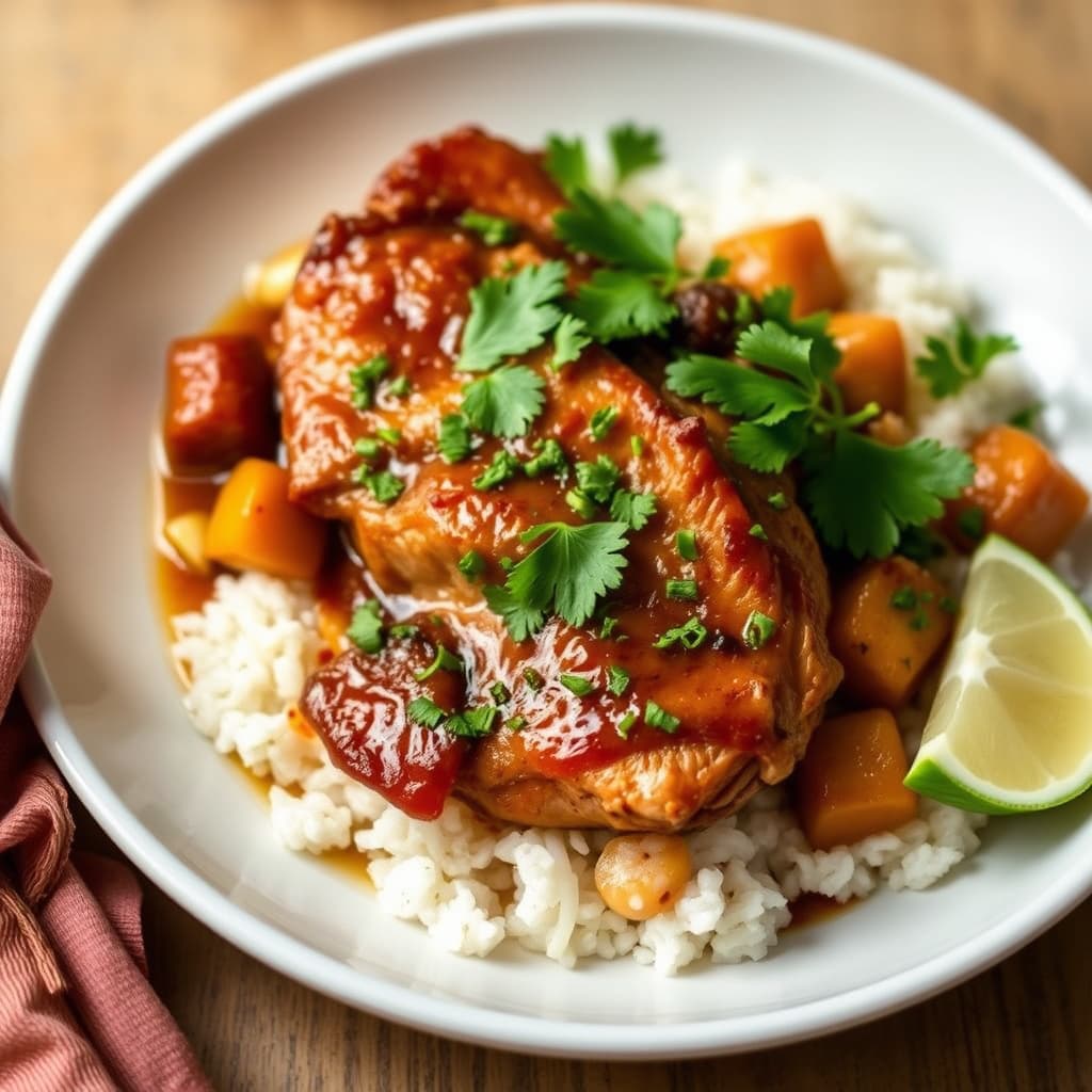 Svinekam "Pernil" med koriander- og sitrusadobo