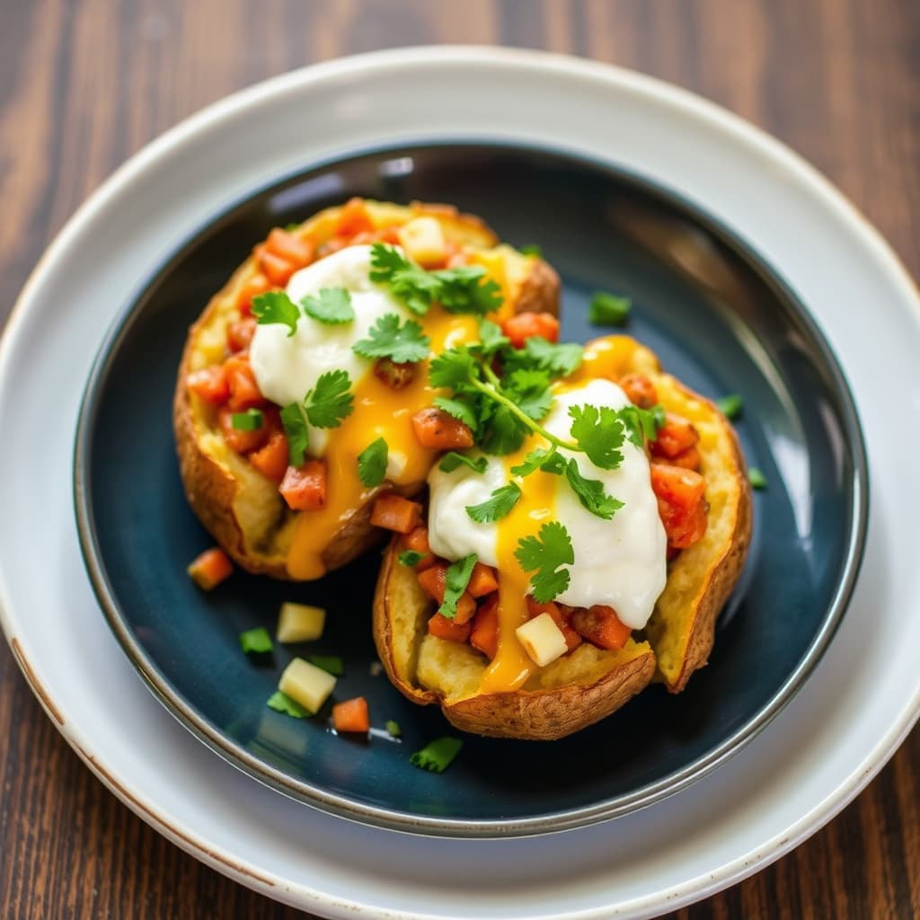 Sydvestlig stil to ganger bakte poteter