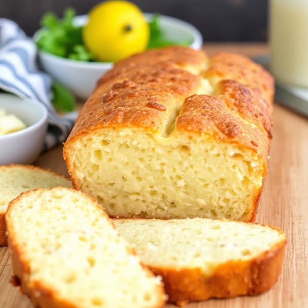 Syrlig kjeks med smørmelk og ost