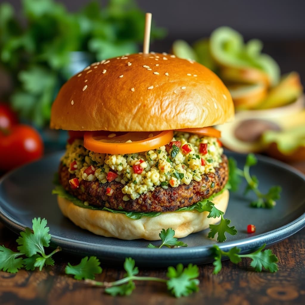 Tabbouleh-burger
