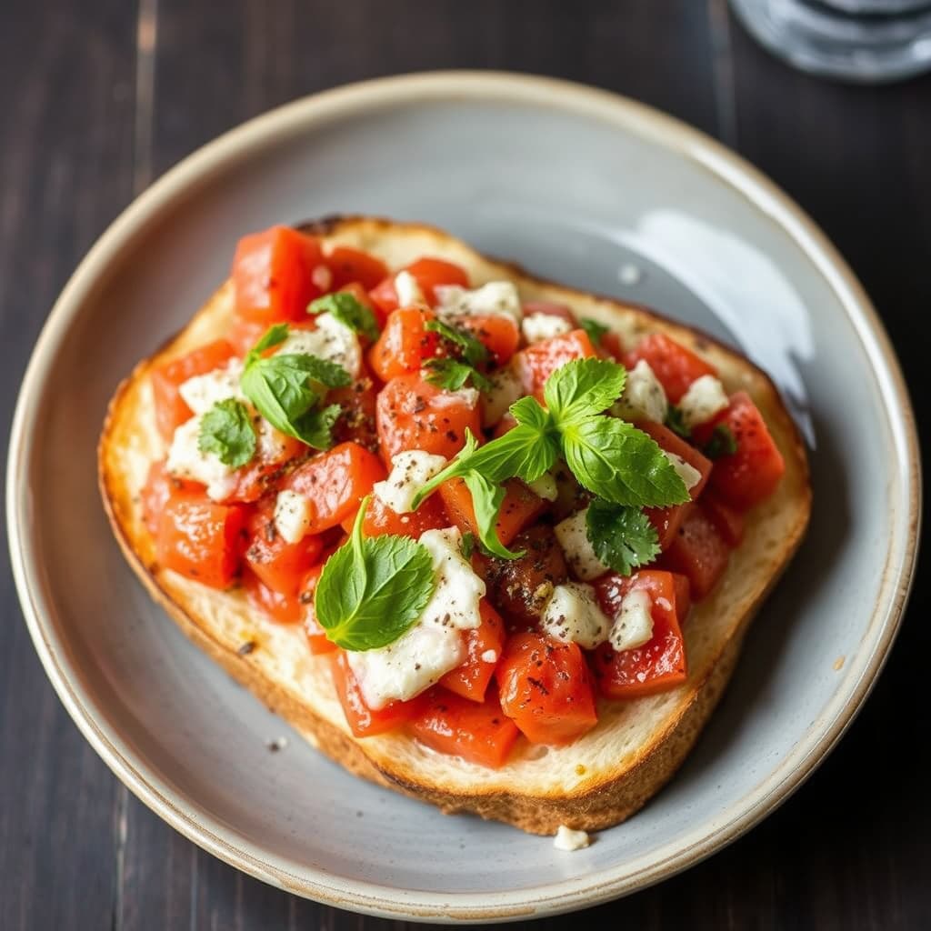 Takk og lov, det er over. Bruschetta