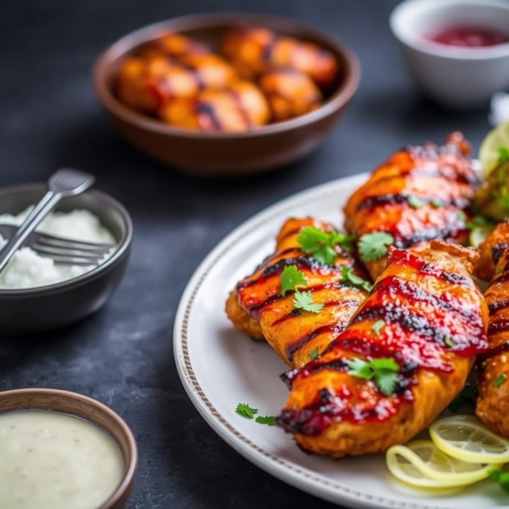 Tandoori-stil grillet kylling