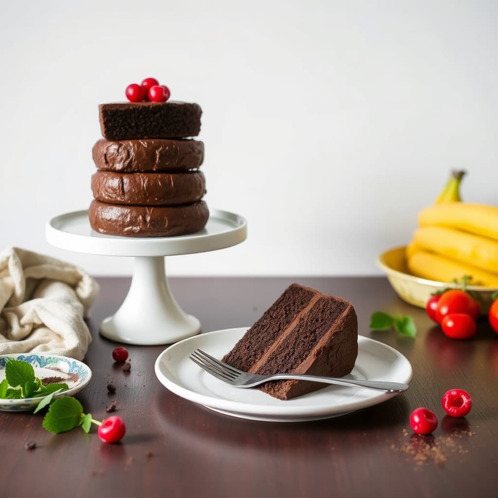 Tårnhøy, glutenfri sjokoladekake