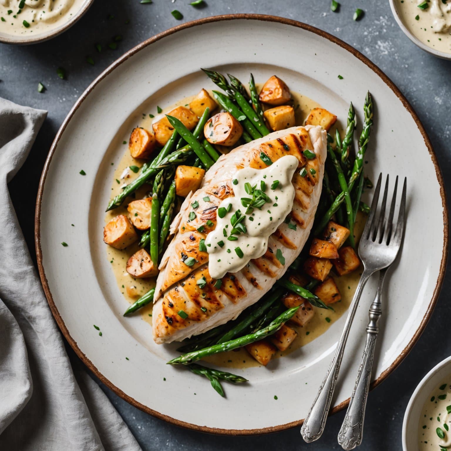 Tarragonkylling med ansjosfløtesaus