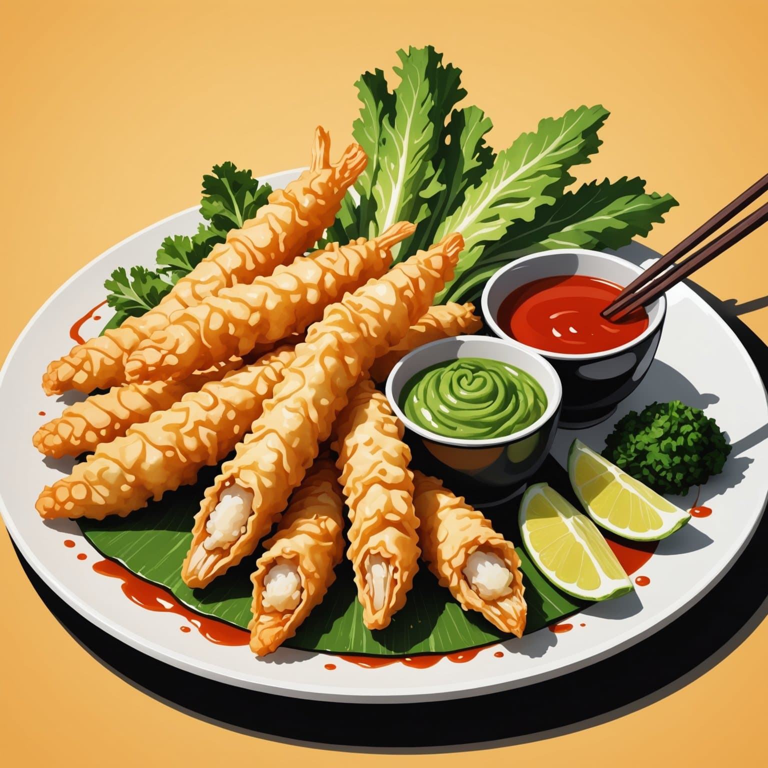 Tempura for grønnsaker